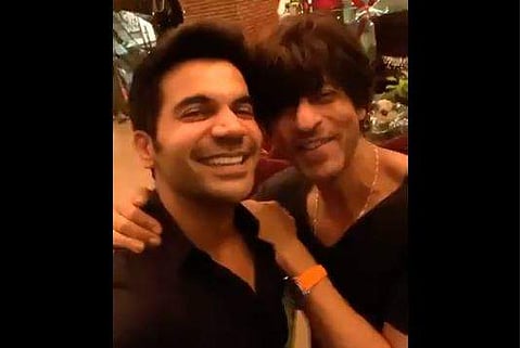 The 54-year-old star hilariously repeats along with the 'Newton' actor 'Vicky, please'.