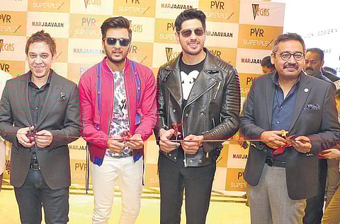 Sanjeev Kumar Bijli, Riteish Deshmukh, Sidharth Malhotra and Gautam Dutta at the launch