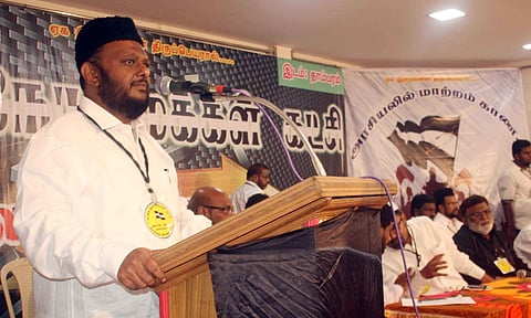Manitheneya Makkal Katchi chief MH Jawahirullah. (Photo| EPS)