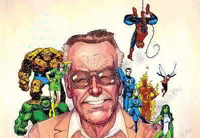 Cartoon of Stan Lee (Photo | Marvel Twitter)