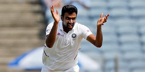 Ravichandran Ashwin bagged his 250th Test wicket at home during the first match against Bangladesh. (Photo | AP)
