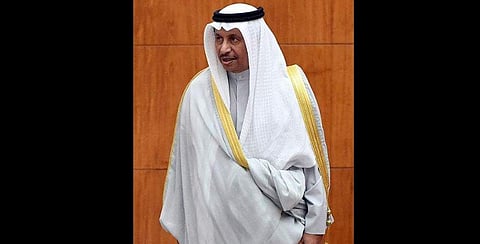 Kuwaiti Prime Minister Sheikh Jaber al-Mubarak al-Sabah arrives to attend a parliament session at Kuwait's national assembly in Kuwait City on November 12, 2019. (Photo | AFP)