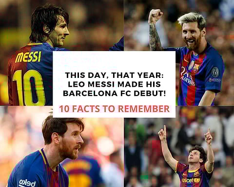 On November 16, 2003, a young Lionel Messi came off the bench to make his first-team debut for Barcelona against FC Porto in a pre-season friendly. Though it lasted for just 15 minutes, football would never be the same again! Check out 10 astonishing fats