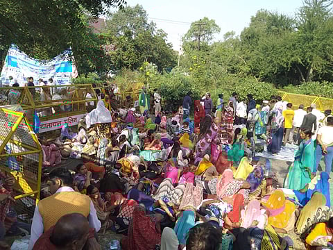 Over 1500 people from 178 submerged villages near the Sardar Sarovar Dam marched to Bhopal in demand for rehabilitation and compensation.