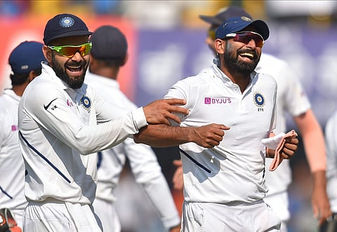 Virat Kohli with Mohammed Shami (Photo | PTI)