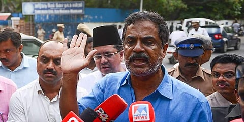 Abdul Latheef, father of 19-year-old IIT-Madras student Fathima Latheef who committed suicide, speaks to media after meeting Tamil Nadu CM Edappadi K Palaniswami at the later's residence in Chennai on Friday. (Photo | Debadatta Mallick, EPS)