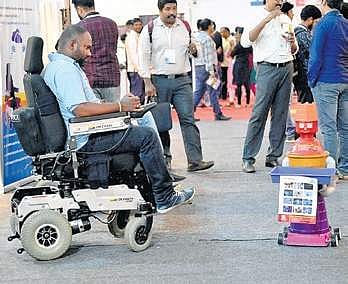 Robots are a hit among visitors at the summit | Meghana Sastry