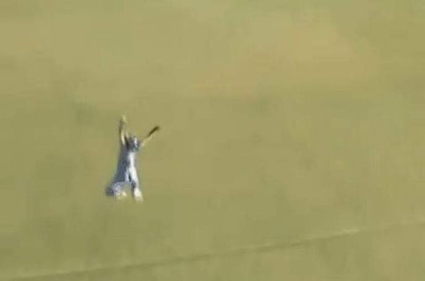 Harmanpreet Kaur catching the stunner. (Photo | Twitter video screengrab)