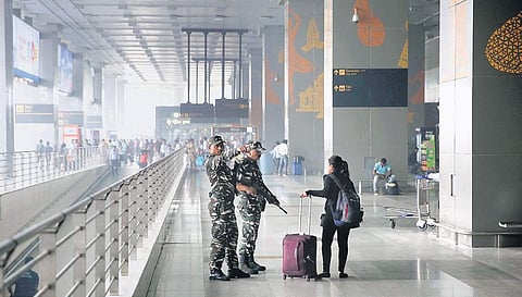 Representative Image: CISF forces deployed at IGI Airport, T-3.
