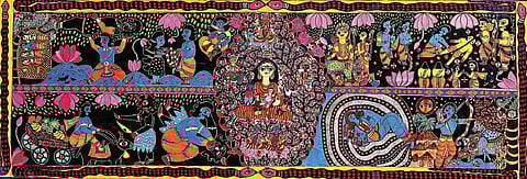 Madhubani paintings for representational purposes