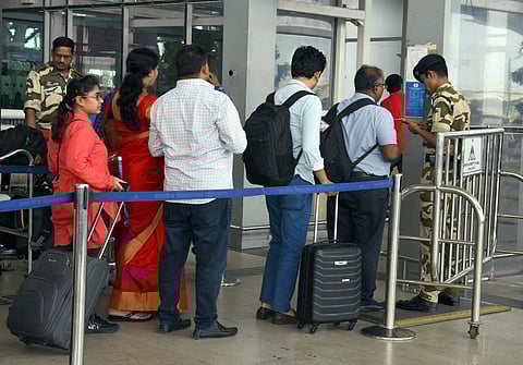 Most of the grievances pertain to baggage delivery, flight information boards, wifi and toilets. (Photo | EPS)