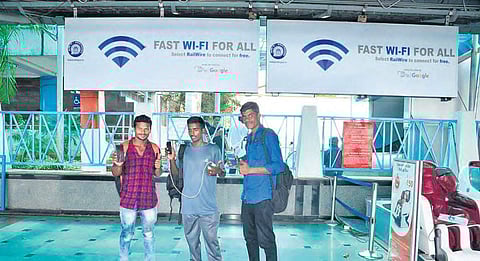 The South Central Railway (SCR) has extended its free high-speed WiFi facility, Rail Wire, to 574 stations under its zone within four years