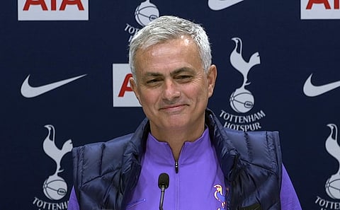Tottenham Hotspur manager Jose Mourinho during a press conference. (Photo | AP)