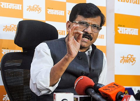 Senior Shiv Sena leader Sanjay Raut addresses a press conference after the party's meeting in Mumbai Thursday Nov. 7 2019. | (File | PTI)