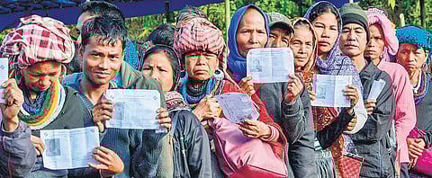 The Bru refugees. (Photo| File )