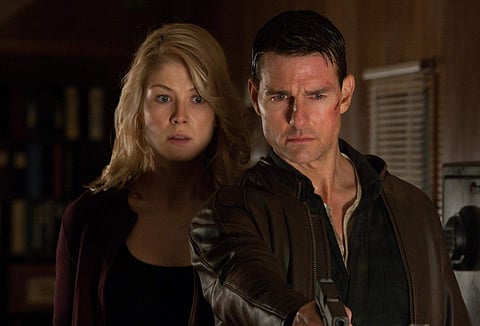 Tom Cruise and Rosamund Pike in 'Jack reacher'. (Photo | Facebook)