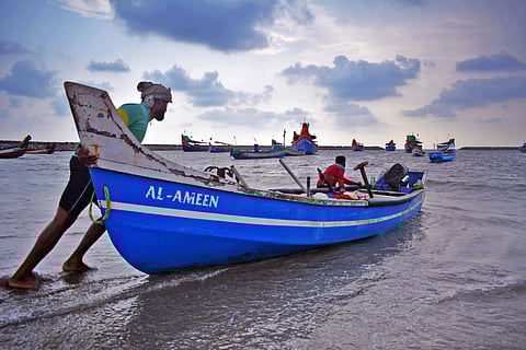 Image of a fishing boat used for representational purposes only. (Photo | Manu R Mavelil, EPS)