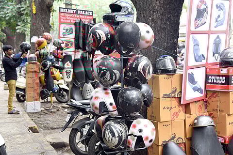  While good-quality helmets are priced above Rs 1,000, low-quality ones are available for around Rs 500. (File Photo | EPS)