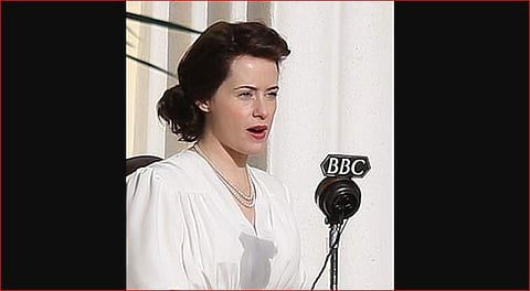 Actor Claire Foy who played Queen Elizabeth II in The Crown. (Photo | Twitter)