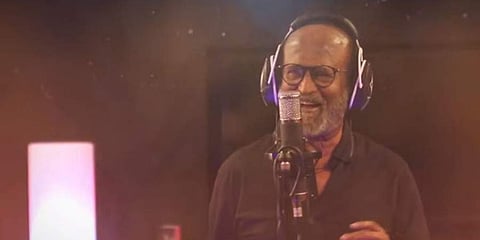 Still from Rajinikanth's first single 'Chumma Kizhi' from the film 'Darbar'. (Photo | YouTube grab)