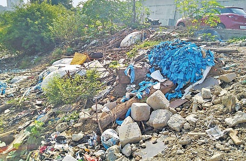 For the second time in less than a month, biomedical waste was found dumped in Chennai’s suburbs. (Photo | EPS)