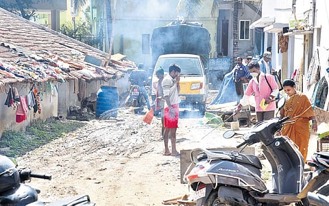 From clearing garbage to cleaning the roads, the marshals are helping the residents make the area livable again.