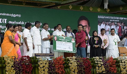 Chief Minister Edappadi K Palaniswami at the inaugural function of Tirupathur district on Thursday. (Photo | Shyamsundar, EPS)