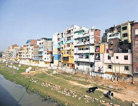 Representational picture of unauthorised colonies in Delhi