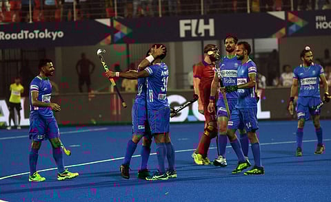 India men's hockey team sealed their berth in the Tokyo 2020 Olympics. (Photo | Biswanath Swain, EPS)