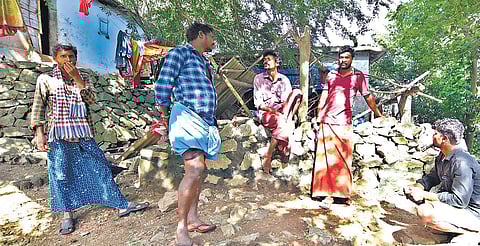 The residents of Manjakandi in Attappadi. (Photo | Arun Angela, EPS)
