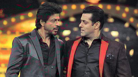 Bollywood superstars Shah Rukh Khan and Salman Khan. (Photo | File, AFP)