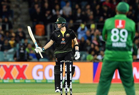 Steve Smith stroked a faultless unbeaten 80 against Pakistan (Photo+|