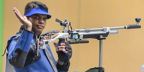 Indian rifle shooter Deepak Kumar (Photo | PTI)