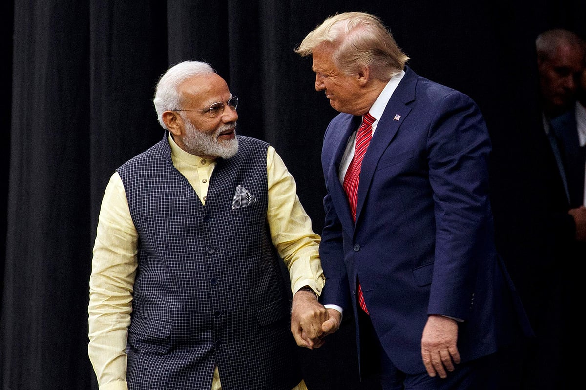 Modi with Trump (Right), Associated Press