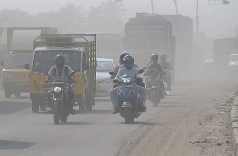 Many areas in the Tamil Nadu capital recorded 'very poor' air quality. | (Photo | Martin Louis/EPS)