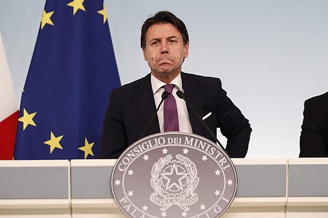 Italian Prime Minister Giuseppe Conte attends a press conference at the end of a Cabinet Minister meeting in Rome, Wednesday, Nov. 6, 2019. (Photo | AP)