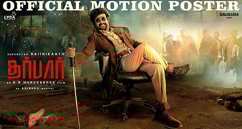 Official poster of Rajnikanth-starrer 'Darbar' (Photo | @ LycaProductions, Twitter)