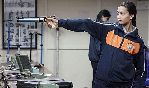 Chinki Yadav secured India's 11th Tokyo Olympic quota in shooting. (Twitter Photo)