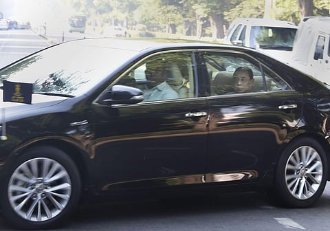 Chief Justice of India Ranjan Gogoi arriving at the Supreme Court to deliver the Ayodhya verdict. (Photo| PTI)