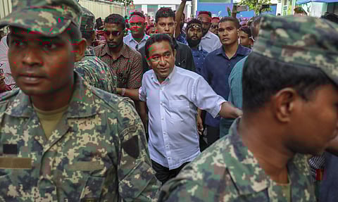 A court in the Maldives on Thursday, Nov. 28, 2019, found the country’s former president guilty of money laundering and sentenced him to five years in prison. (Photo | AP)