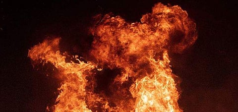 Around 4 am on April 11, the accused called Azam and told him that he had set fire to his house.