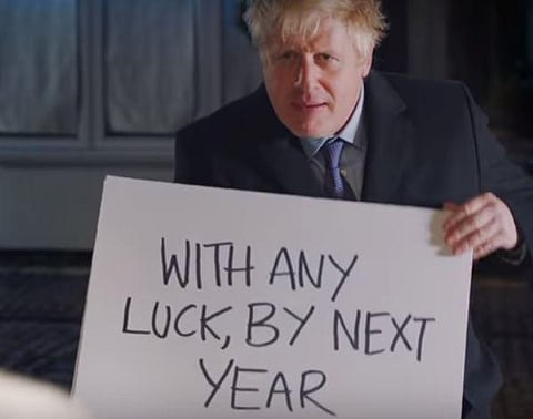 This latest Conservative broadcast asking people to 'vote Conservative actually' comes after Johnson deployed another film reference to steer people away from Labour party. (Photo | YouTube screengrab)