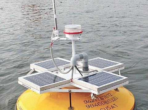 The ocean data buoy system installed by Cusat in Cochin estuary