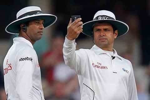 Pakistan umpire Aleem Dar (R) | AFP