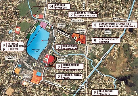 Official map of Ekamra Kshetra project