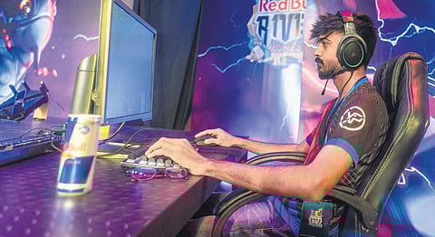 ESports player at the gaming arena held at HICC. (Photo | EPS)