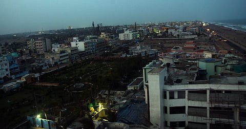 An aerial view of Puri city (Photo | Biswanath Swain, EPS)