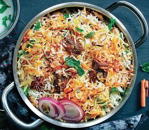 Biryani image for representational image.