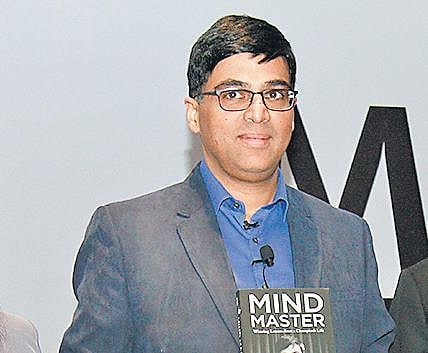 Viswanathan Anand during the book release.