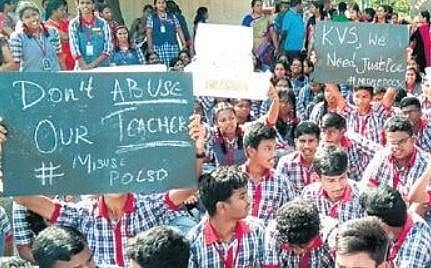 Students staging protest | Express